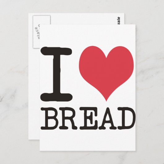 I Love Bananas - Apples - Brood Producten & Design Briefkaart (Voorkant / Achterkant)