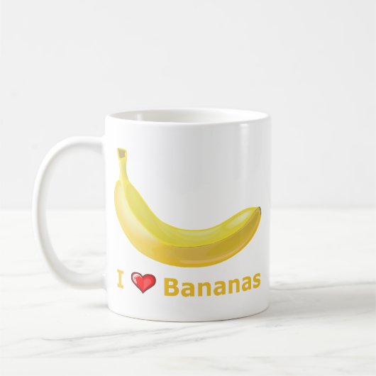 I Love Bananas Koffiemok (Links)