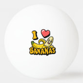 I Love Bananas Pingpongbal (Voorkant)