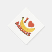 I Love Bananas Servet (Hoek)