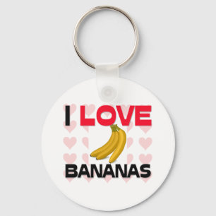 I Love Bananas Sleutelhanger
