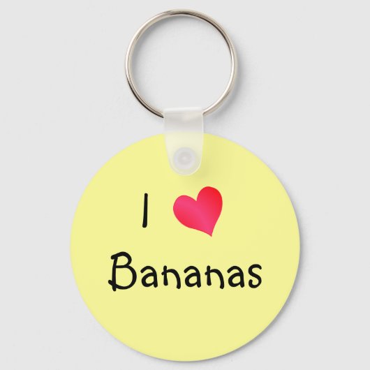 I Love Bananas Sleutelhanger (Voorkant)