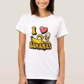 I Love Bananas T-shirt (Voorkant)