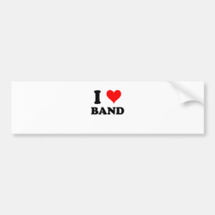 I Love Band Bumpersticker
