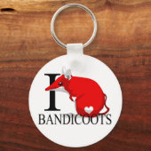 I Love Bandicoots Sleutelhangers (Voorkant)