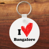 I Love Bangalore Sleutelhanger (Voorkant)