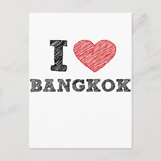 I Love Bangkok Briefkaart (Voorkant)