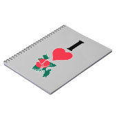 I Love Bangladesh Vertical Heart Country Flag Map Notitieboek (Linkerzijde)