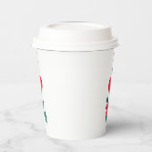 I Love Bangladesh Vertical Heart Country Flag Map Papieren Bekers (Links)