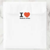 I Love Banja Luka Ronde Sticker (Tas)