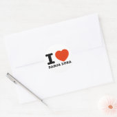 I Love Banja Luka Ronde Sticker (Envelop)