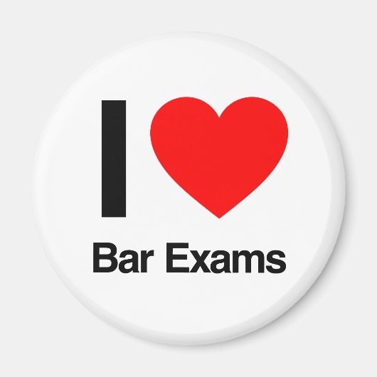 i love bar examens magneet (Voorkant)
