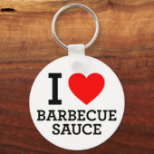 I Love Barbecue Sauce Sleutelhanger (Voorkant)