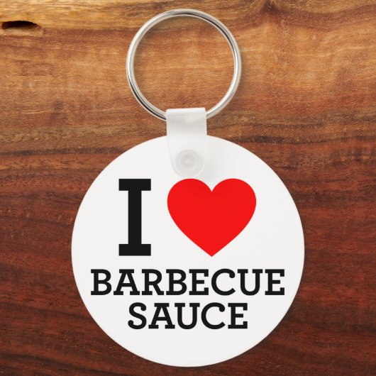 I Love Barbecue Sauce Sleutelhanger (Voorkant)