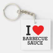 I Love Barbecue Sauce Sleutelhanger (voorkant)