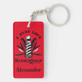 I Love Barbershop Sleutelhanger (achterkant)