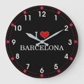 I Love Barcelona Grote Klok (Voorkant)