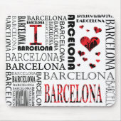 I Love Barcelona Mousepad Muismat (Voorkant)