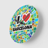 I love Barcelona Ronde Klok (Hoek)