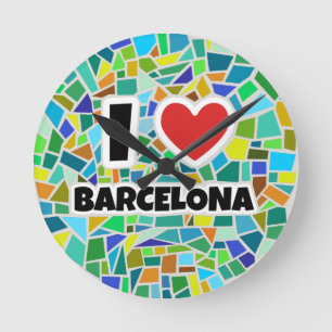 I love Barcelona Ronde Klok