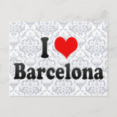 I Love Barcelona, Spanje Briefkaart (Voorkant)