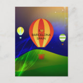 I Love Barcelona, Spanje Briefkaart (Voorkant)