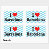 I Love Barcelona, Spanje Rechthoekige Sticker (Vel)
