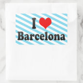 I Love Barcelona, Spanje Rechthoekige Sticker (Tas)
