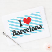 I Love Barcelona, Spanje Rechthoekige Sticker (Envelop)