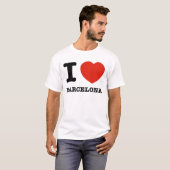 I Love Barcelona T-shirt (Voorkant volledig)