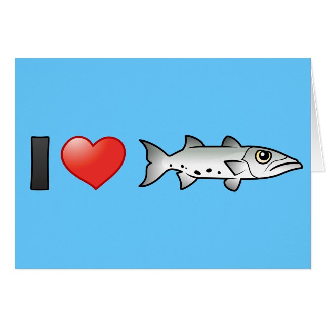 I Love Barracuda (Voorkant Horizontaal)