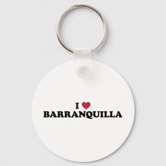 I Love Barranquilla Colombia Sleutelhanger (Voorkant)