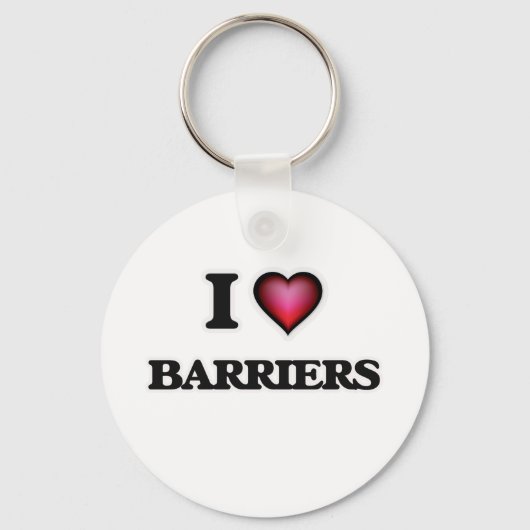 I Love Barriers Sleutelhanger (Voorkant)