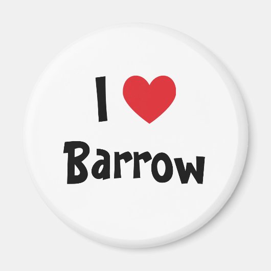 I Love Barrow Magneet (Voorkant)