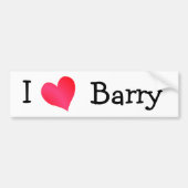 I Love Barry Bumpersticker (Voorkant)
