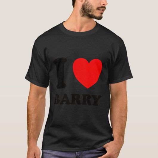 I Love Barry T-shirt (Voorkant)