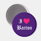 I Love Barton Magneet (Voorkant / Achterkant)