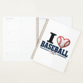 I Love Baseball Player & Team Planner Design (Display)