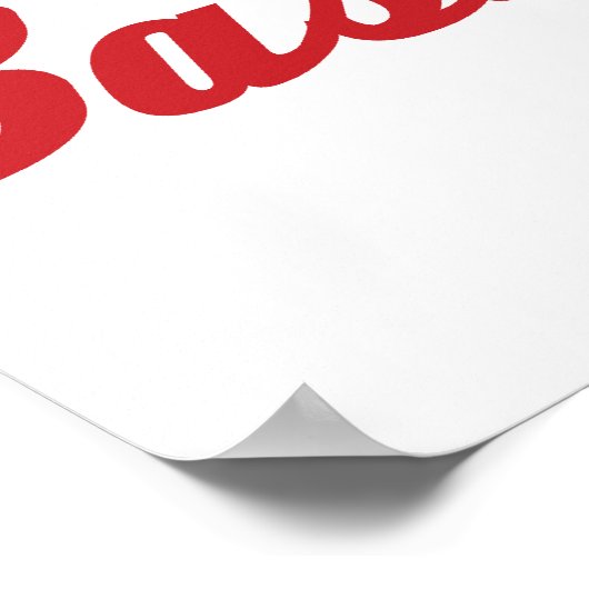 I Love Baseball Poster (Hoek)