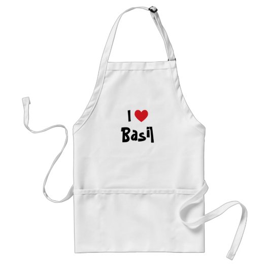 I Love Basil Standaard Schort (Voorkant)