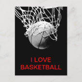 I Love Basketball Briefkaart (Voorkant)