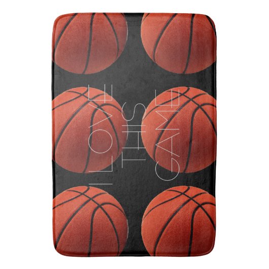 I Love Basketball Close Badmat (Voorkant Verticaal)