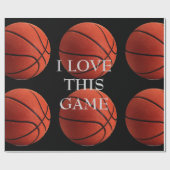 I Love Basketball Close Cadeaupapier (Vlak)