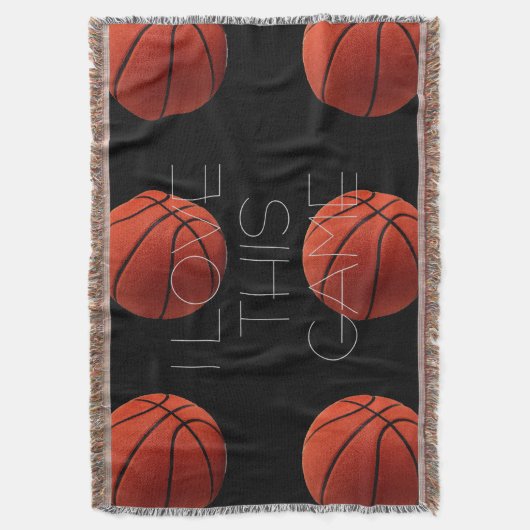 I Love Basketball Close Deken (Voorkant Verticaal)