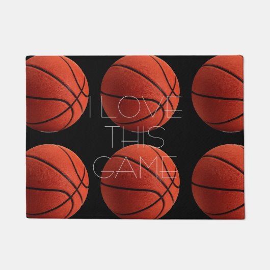 I Love Basketball Close Deurmat (Voorkant)