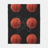I Love Basketball Close Fleece Deken (Voorkant)