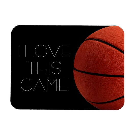 I Love Basketball Close Magneet (Horizontaal)