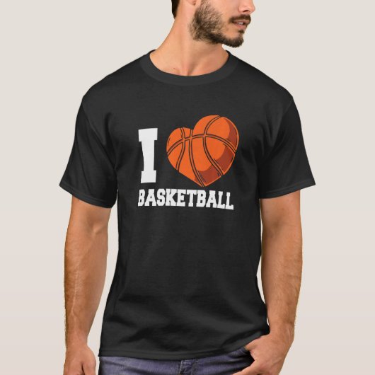 I Love Basketball Coach Match Team Player   T-shirt (Voorkant)