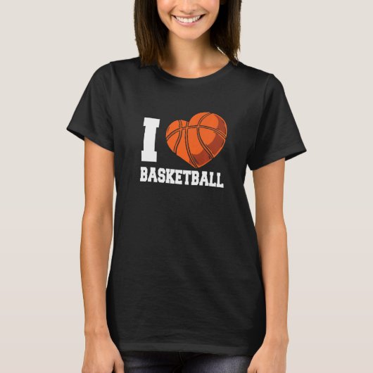 I Love Basketball Coach Match Team Player   T-shirt (Voorkant)