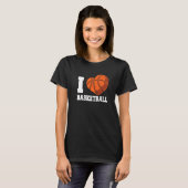 I Love Basketball Coach Match Team Player   T-shirt (Voorkant volledig)